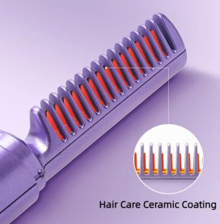 Rechargeable hair comb 2-in-1 (Random Color) - Image 3