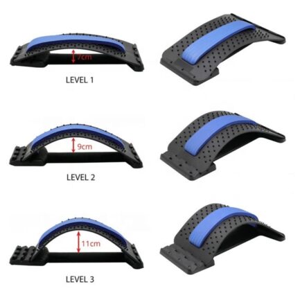 Back Stretcher, Back Cracking Device, Adjustable Household Multi Level Back Massager Board for Stress Relief with 3 adjustable levels - Image 3