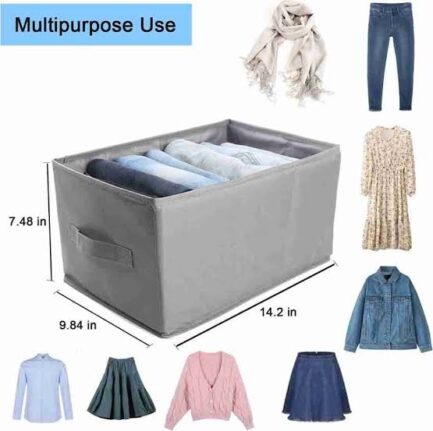 Cart Jeans Organizer 6 Grids Foldable Organize  (random Colors) - Image 4