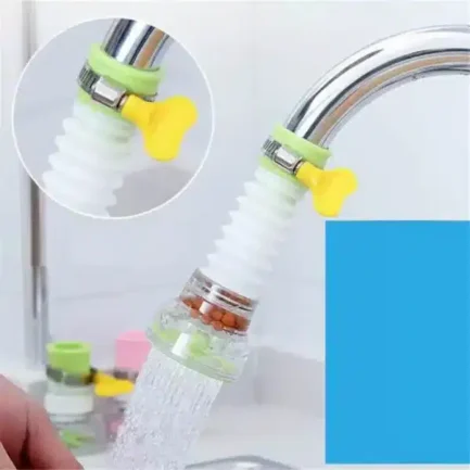 Shower Splash Fan Faucet Water-saving Filter Shower Water Rotating Spray - Image 7