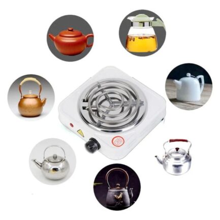 Single electric stove silver criest - Image 2