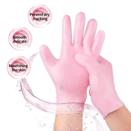 Silicone moisturising gel gloves - Image 3