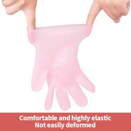 Silicone moisturising gel gloves - Image 4