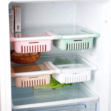 Storage Basket For Fridge Adjustable | Plastic - Image 3