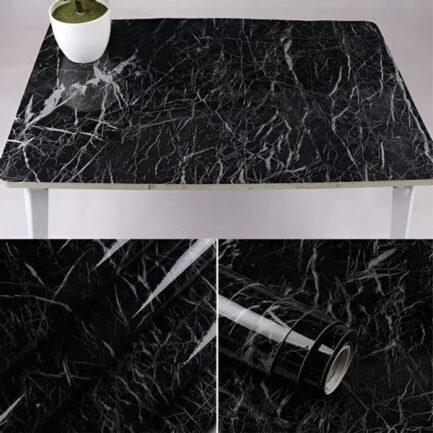 Self Adhesive Marble Sheet For Kitchen / Waterproof Anti Oil & Heat Resistant Wallpaper Sheet - Image 5