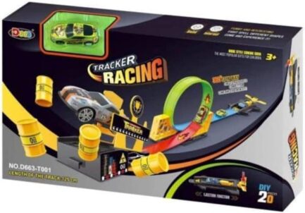 Tracker Racing Set 360 Degrees Rotation Loops Car Track - Image 2