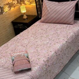 Alkaram 4-Pc Cotton Bedsheet Set (Single Pair)