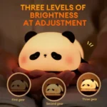 Cute Rechargeable Panda Night Light Soft Silicone Lamp 3