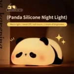 Cute Rechargeable Panda Night Light Soft Silicone Lamp 4