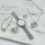 Elegant Heart & Stone 5-Piece Women’s Jewelry Gift Set 2