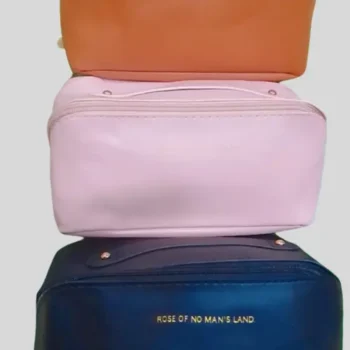 Large Black Travel Cosmetic Bag with Big Storage Capacity 3