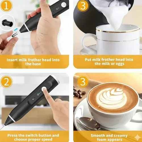 USB Rechargeable Milk Frother
